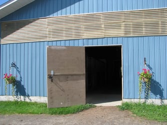 Horse stable front entrance