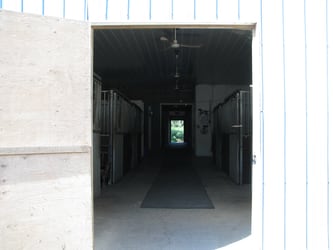 Horse stable back entrance